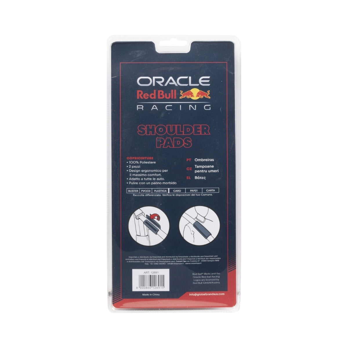 2 PROTEGE CEINTURE ORACLE RED BULL RACING