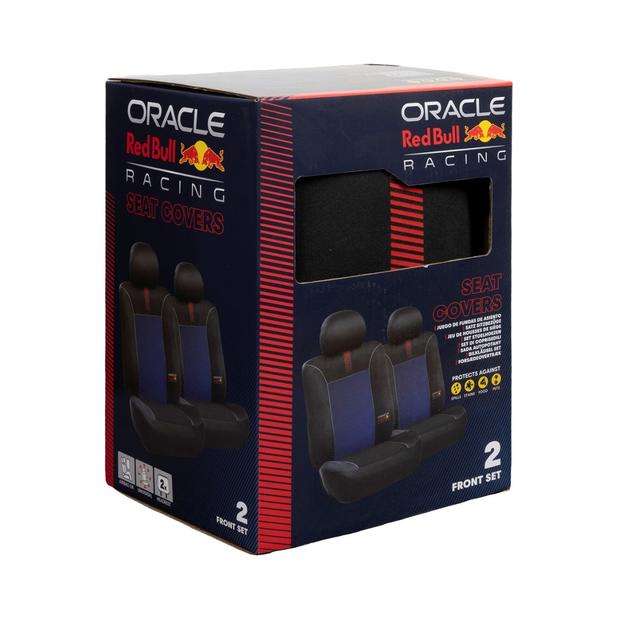 JEU DE 2 HOUSSES AV NOIR/ BLEU ORACLE RED BULL RACING