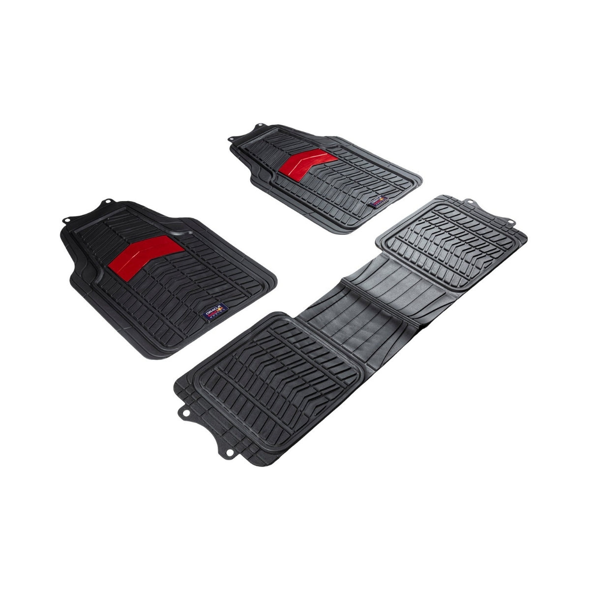 JEU 3 TAPIS (2 AV + 1 PONT AR) PVC NOIR/ROUGE ORACLE RED BULL RACING