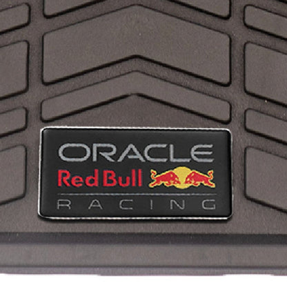 JEU 3 TAPIS (2 AV + 1 PONT AR) PVC NOIR/ROUGE ORACLE RED BULL RACING