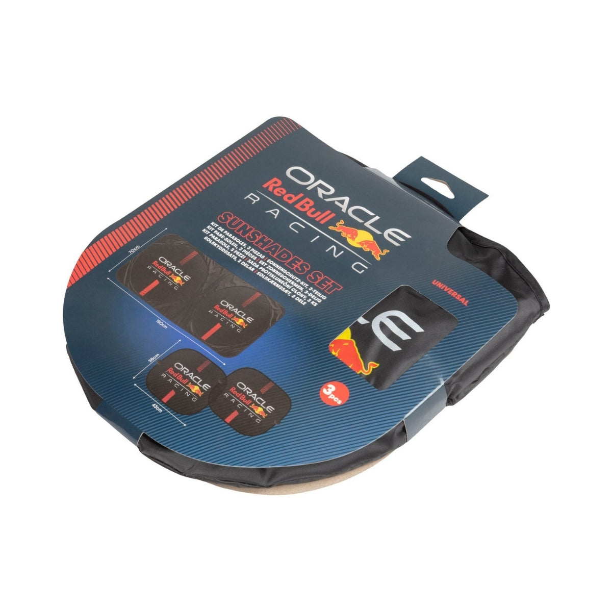 PACK PARE-SOLEIL AVANT + LATERAUX (X2) NOIR ORACLE RED BULL RACING