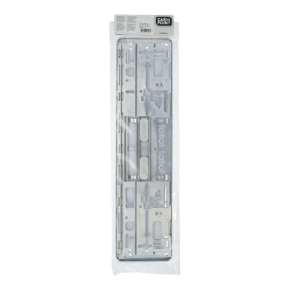 SUPPORT PLAQUE D'IMMATRICULATION LONGUE UNIVERSEL EU CHROME