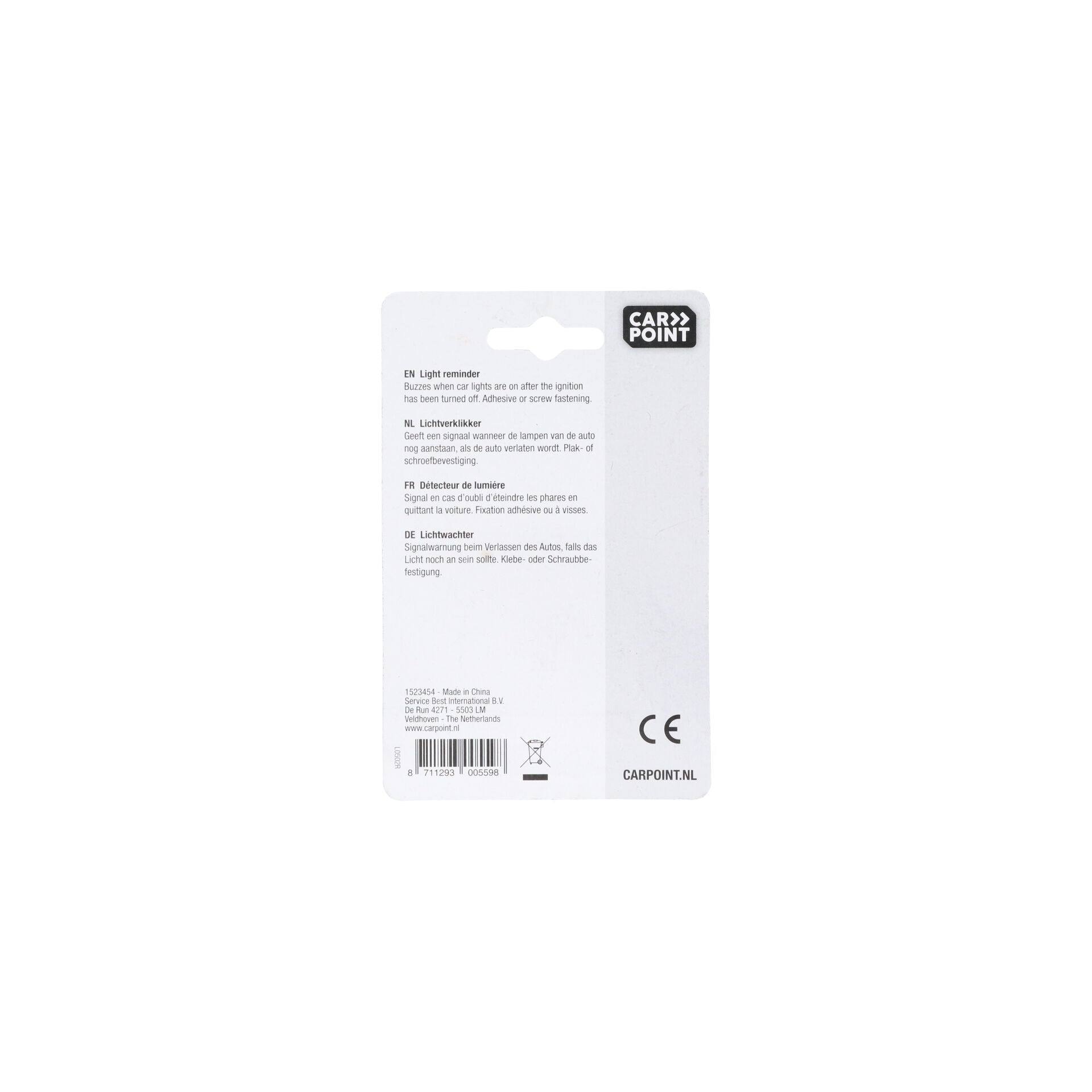 AVERTISSEUR SONORE D'OUBLI DE FEUX 6/12V