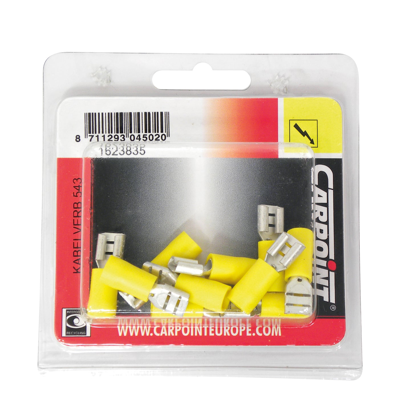 COSSES 543 POUR CABLES Ø2.5 6.5MM JAUNE 10PCS z