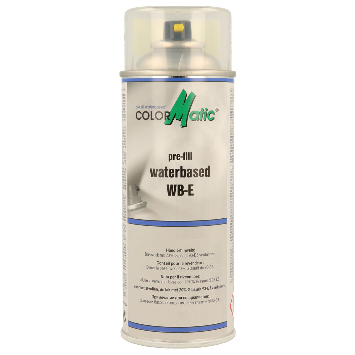 AEROSOL PRE-GAZE (PRE-FILL) AVEC ADDITIF POUR BASE AQUEUSE 218ML COLORMATIC
