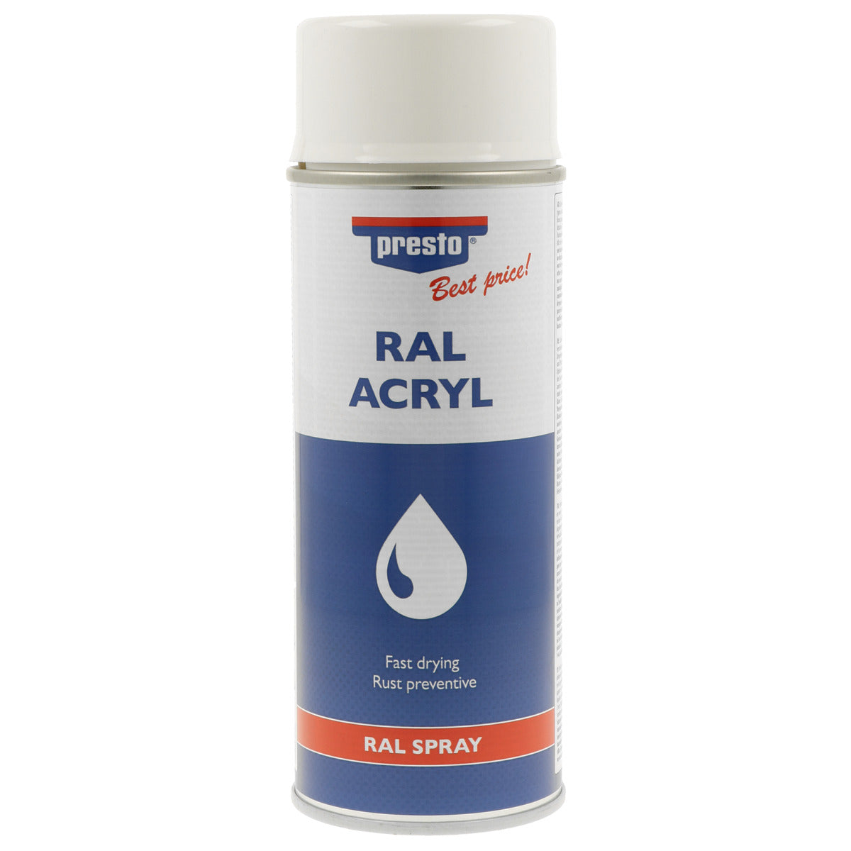 PEINTURE RAL9010 BLANC BRILLANT BEST PRICE 400ML PRESTO