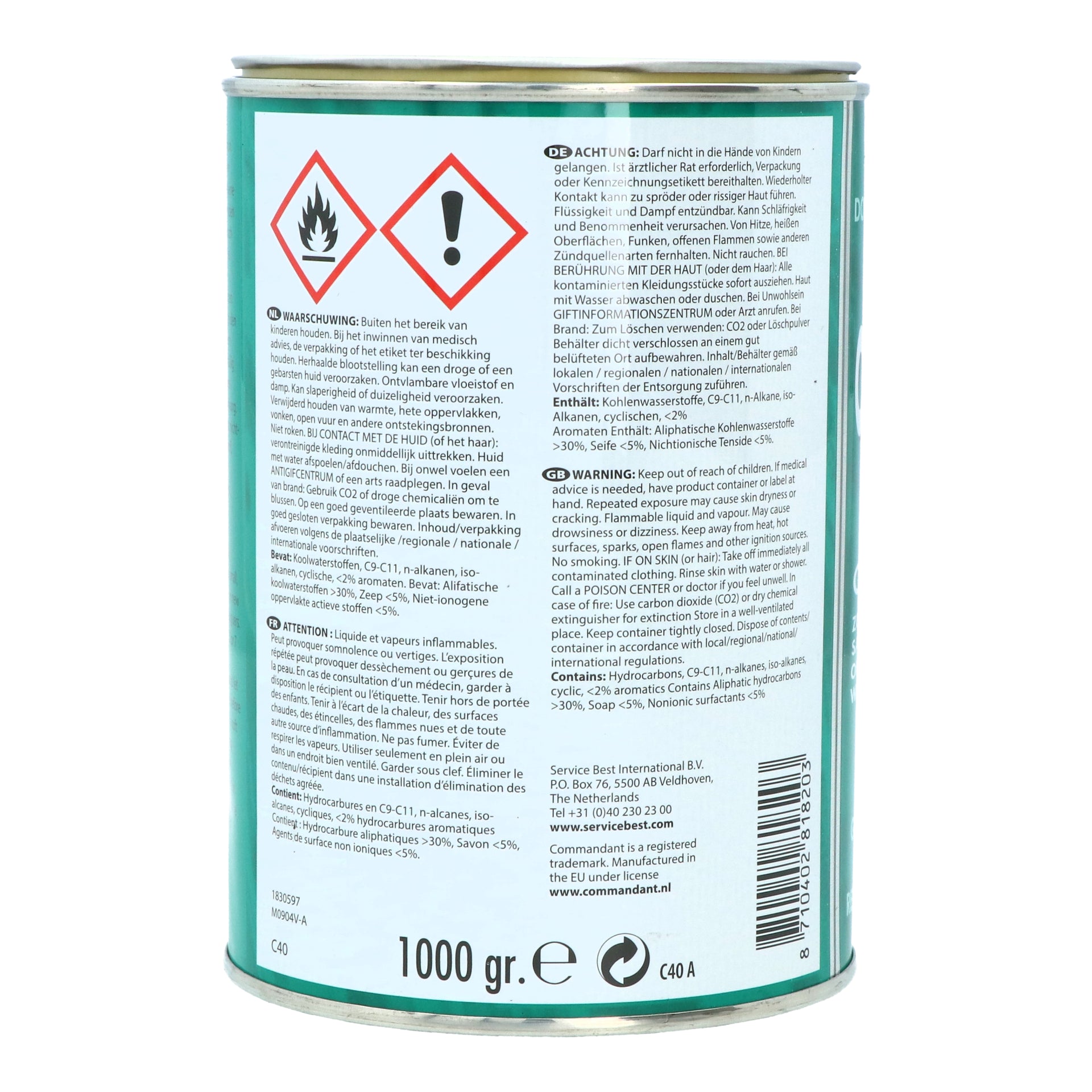 PATE ABRASIVE COMMANDANT C40  NR.4 1KG