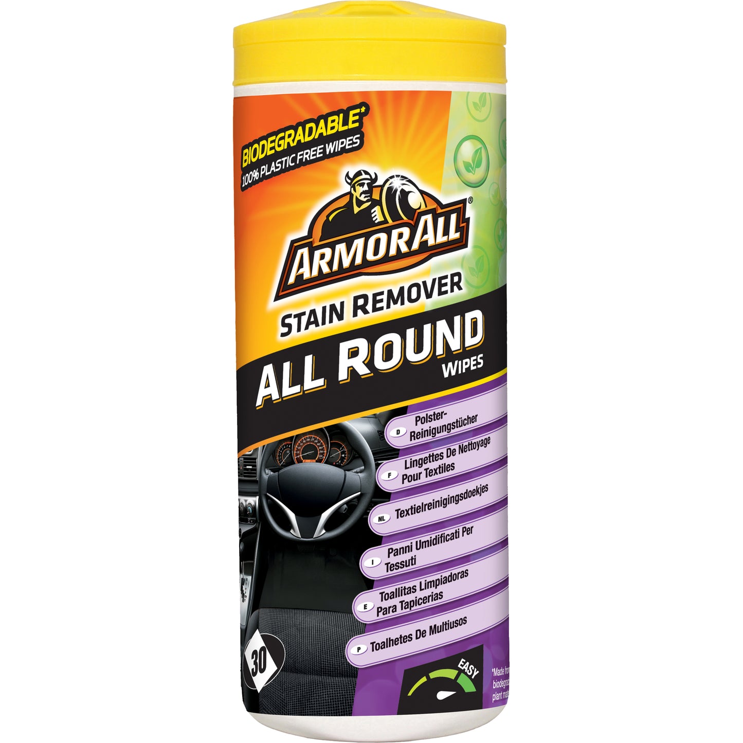 LINGETTES NETTOYANTES TEXTILE ARMOR ALL FINITION X30