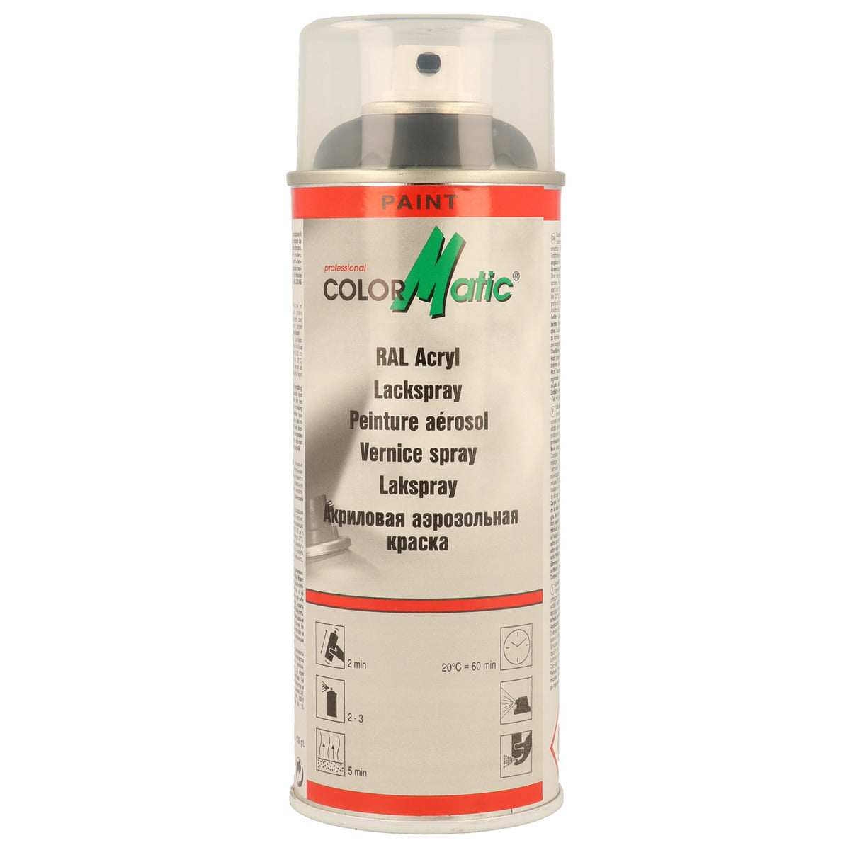 PEINTURE ACRYLIQUE RAL9011 BRILLANT 400ML COLORMATIC