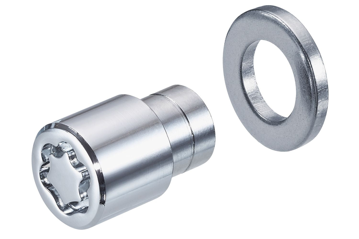 4 ECROUS ANTIVOL SU MCGARD 1/2X20/ PLAT/ LONG. 15/35MM/ Ø21MM