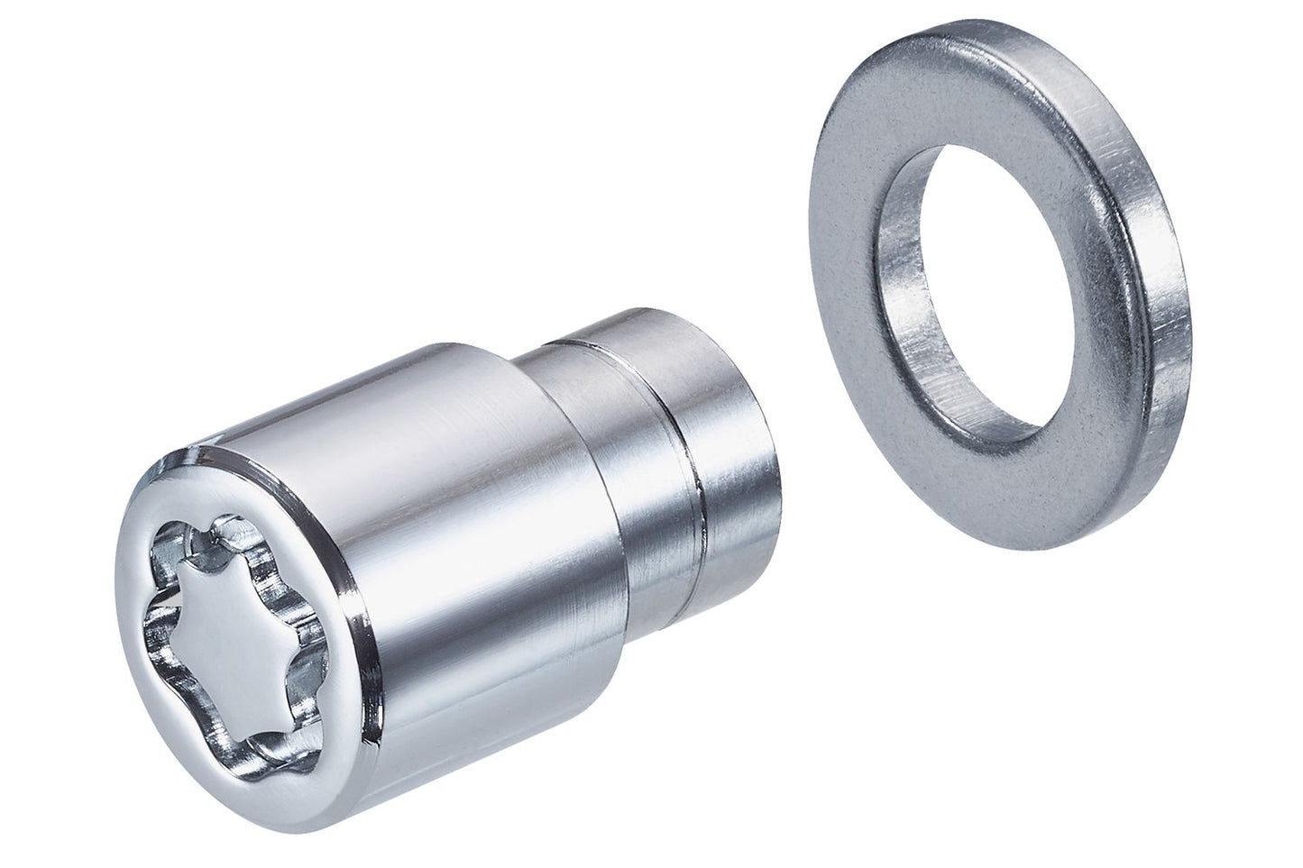 4 ECROUS ANTIVOL SU MCGARD 7/16X20/ PLAT/ LONG. 15/35MM/ Ø21MM