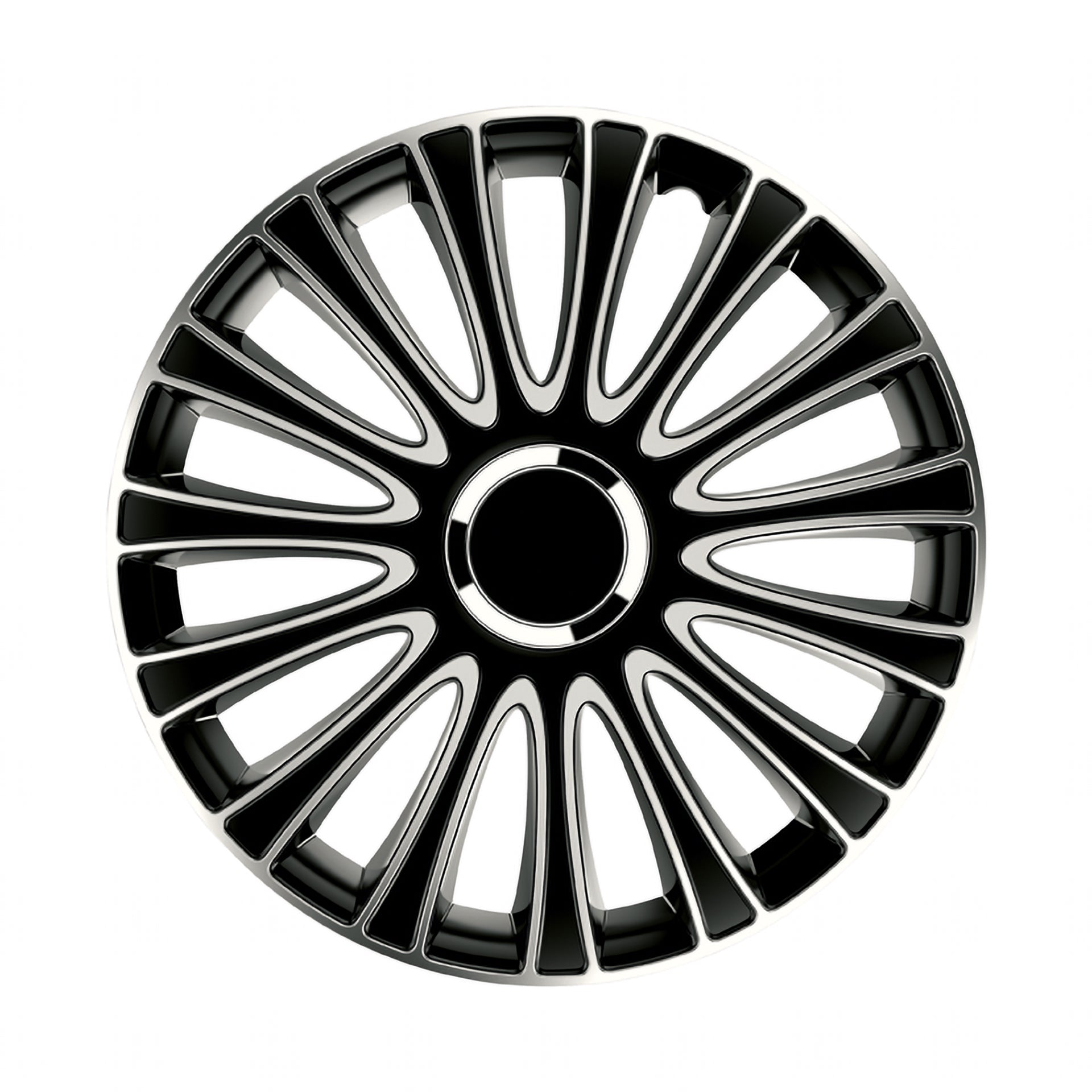 JEU D ENJOLIVEURS DE ROUES LEMANS PRO SILVER BLACK 14INCH