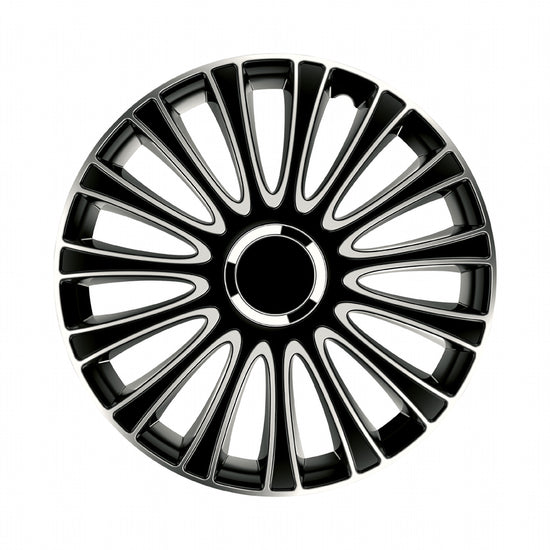 JEU D ENJOLIVEURS DE ROUES LEMANS PRO SILVER BLACK 14INCH
