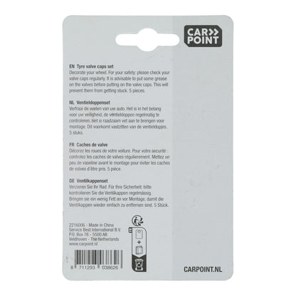 JEU DE 5 CAPUCHONS DE VALVES PISTON UNIVERSEL BLEU