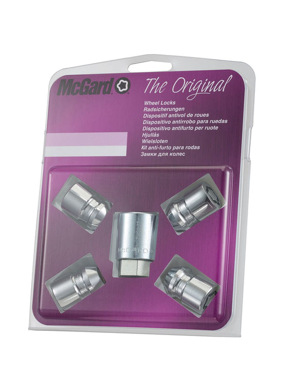 4 ECROUS ANTIVOL SU MCGARD 7/16X20/ 60°/ LONG. 37MM/ Ø19MM