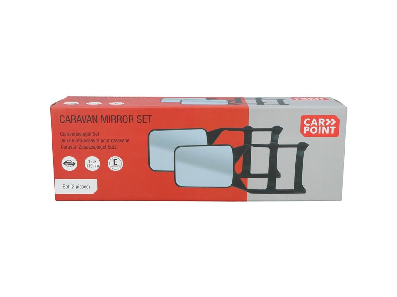 JEU DE 2 RETROVISEURS POUR CARAVANE CARPOINT