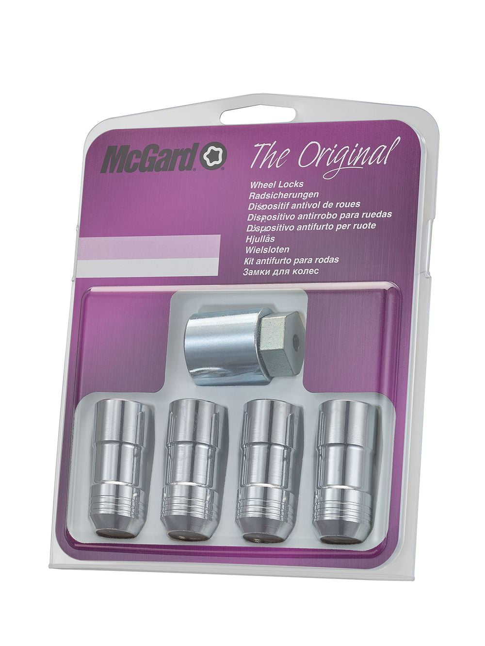 4 ECROUS ANTIVOL SU MCGARD 1/2X20/ 60°/ LONG. 42MM/ Ø19MM