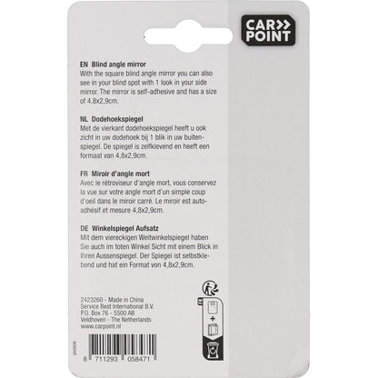 RETROVISEUR D'ANGLE MORT ADHESIF 4.8X2.9CM REGLABLE CARPOINT