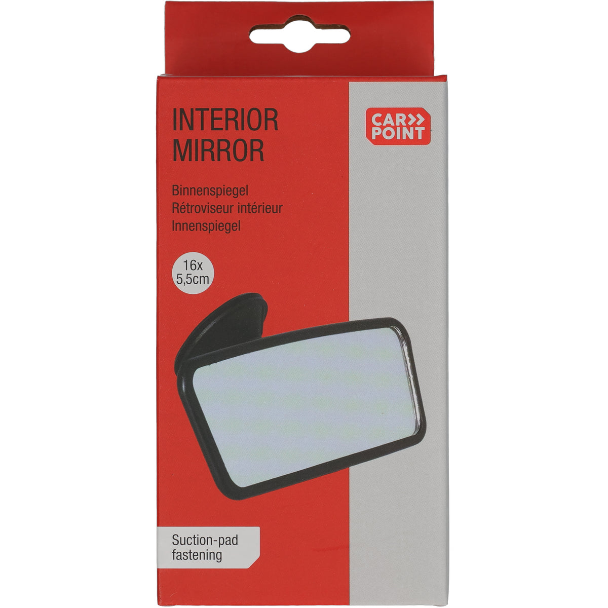 RETROVISEUR INTERIEUR AVEC VENTOUSE 15.2X5.4CM