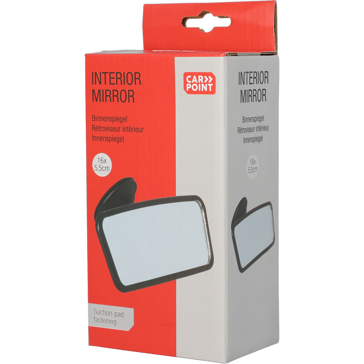 RETROVISEUR INTERIEUR AVEC VENTOUSE 15.2X5.4CM