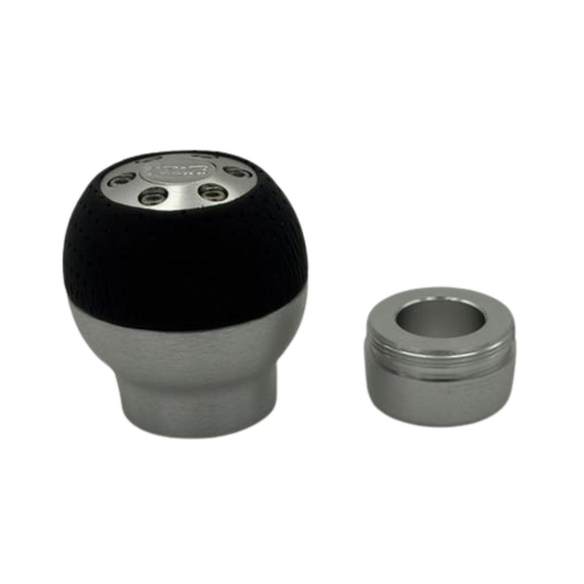 POMMEAU UNIVERSEL ALUMINIUM/CUIR NOIR (HORS BAGUE MARCHE AR)