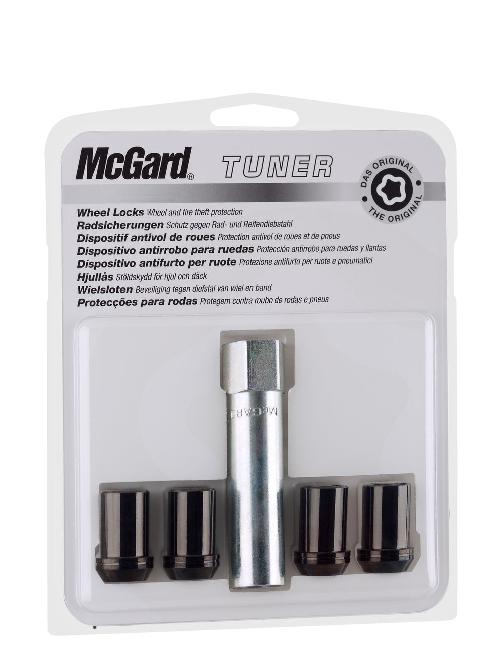 4 ECROUS US NOIRS MCGARD 1/2X20 / 60°/    Ø21 MM