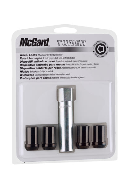 4 ECROUS US NOIRS MCGARD 1/2X20 / 60°/    Ø21 MM