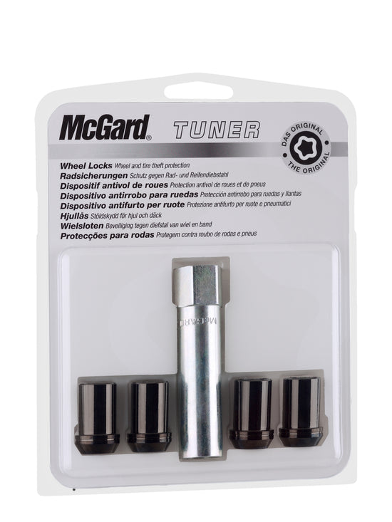 4 ECROUS US NOIRS MCGARD 1/2X20 / 60°/    Ø21 MM