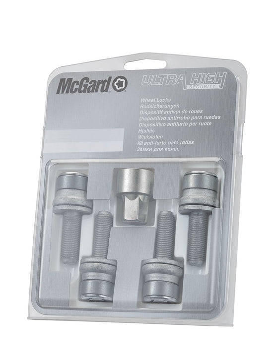 4 VIS ANTIVOL SL MCGARD M12X1.25/ PLAT/ LONG. 35.3MM/ Ø19MM