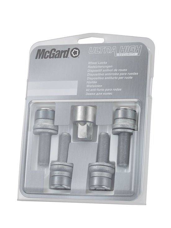 4 VIS ANTIVOL SL MCGARD M12X1.25/ PLAT/ LONG. 34.5MM/ Ø17MM