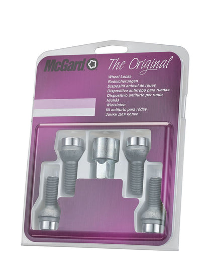 4 VIS ANTIVOL SU MCGARD M12X1.5/ R12/ LONG. 27.9MM/ Ø17MM