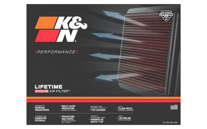 FILTRE A AIR DE REMPLACEMENT 33-3188 K&N