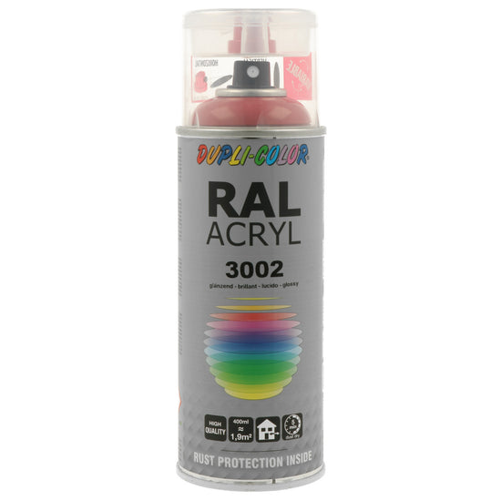 PEINTURE ACRYL RAL3002 BRILLANT 400ML DUPLI COLOR