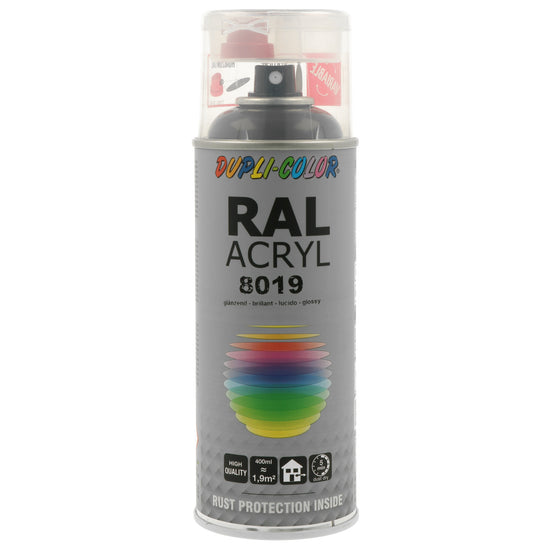 PEINTURE ACRYL RAL8019 BRILLANT 400ML DUPLI COLOR