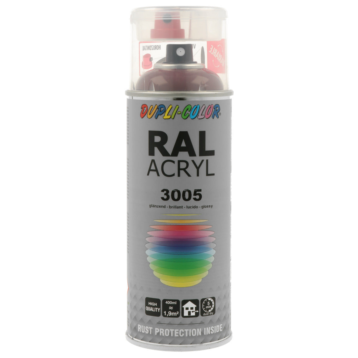 PEINTURE ACRYL RAL3005 BRILLANT 400ML DUPLI COLOR