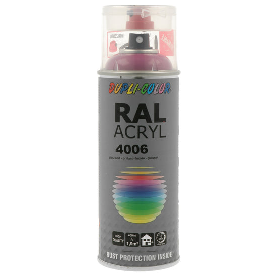 PEINTURE ACRYL RAL4006 BRILLANT 400ML DUPLI COLOR