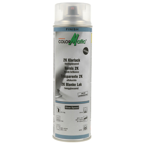 VERNIS INCOLORE BRILLANT 2K SECHAGE LENT 500ML COLORMATIC