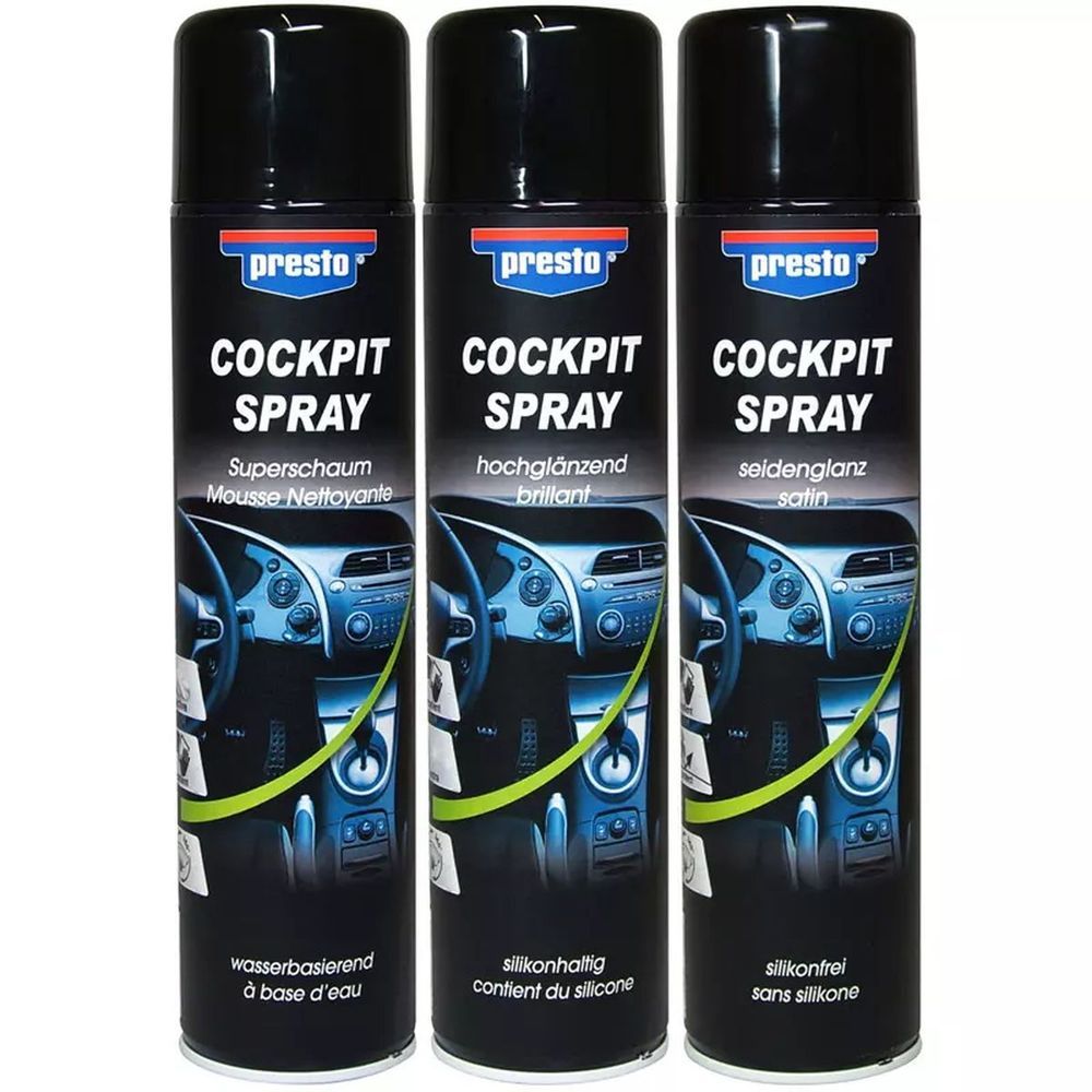 NETTOYANT PLASTIQUE MOUSSE 600ML PRESTO