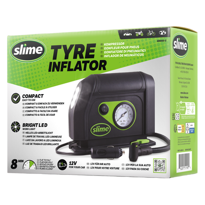 COMPRESSEUR GONFLEUR D'AIR 12V SLIME