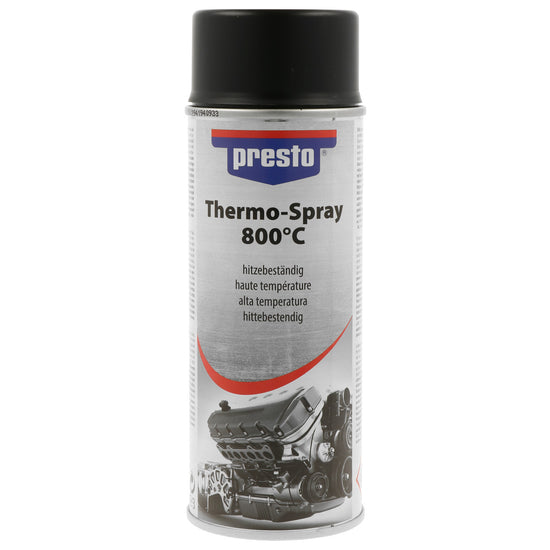 PEINTURE HAUTE TEMPÉRATURE NOIR 800°C 400ML PRESTO