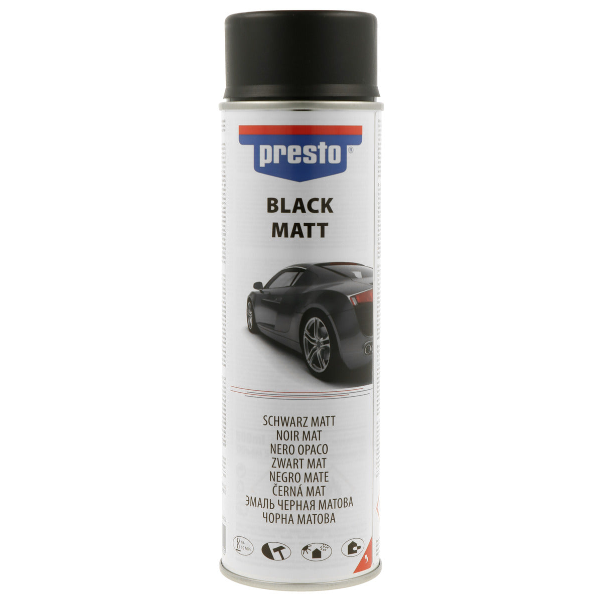 PEINTURE NOIR MAT AEROSOL 500ML PRESTO