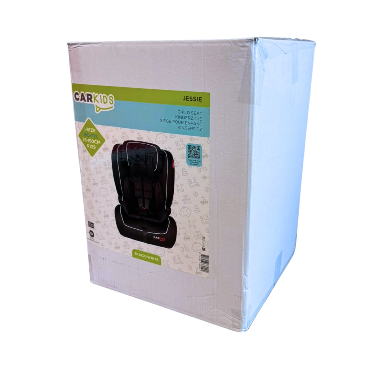 SIEGE ENFANT ISOFIX 76-150CM NOIR ISIZE R129 CAR KIDS