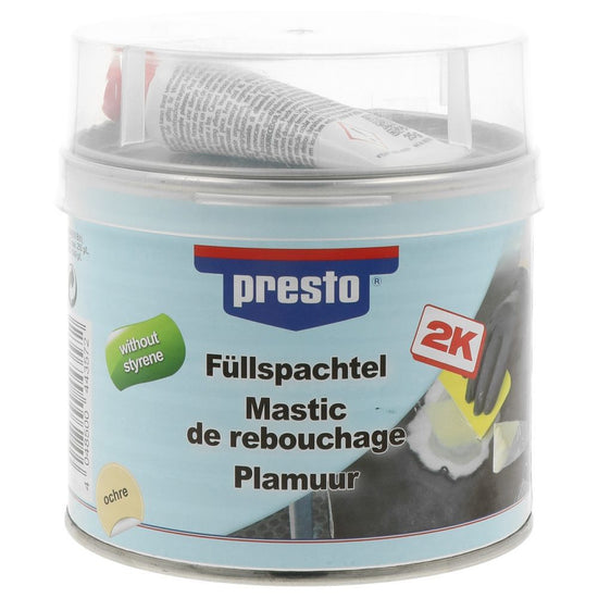 MASTIC DE REMPLISSAGE TOUS USAGES 2K SANS STYRENE 1KG PRESTO