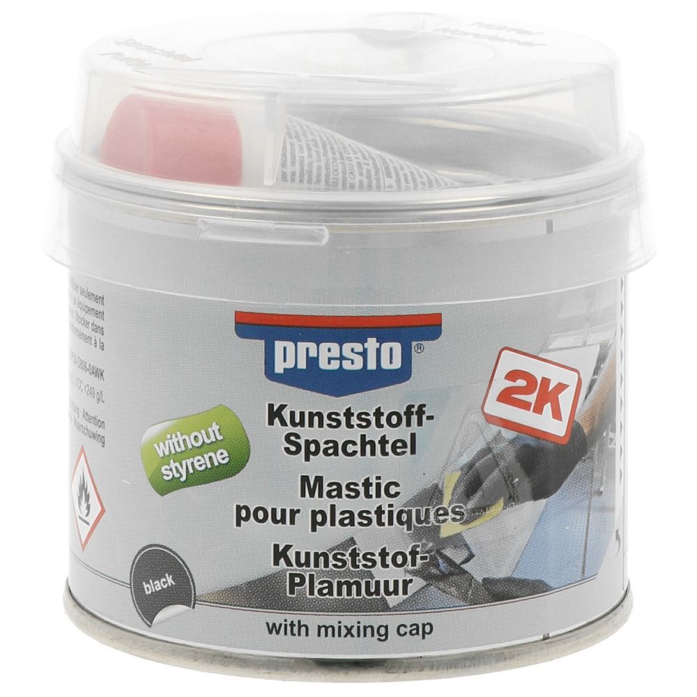 MASTIC PLASTIQUE 2K SANS STYRENE 250G PRESTO