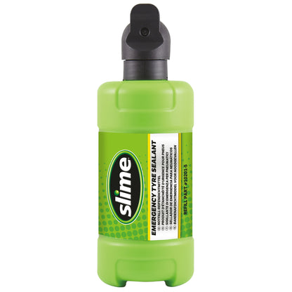 KIT ANTI-CREVAISON A INJECTION AUTOMATIQUE AVEC BOUTEILLE INTEGREE 414ML ET COMPRESSEUR SLIME