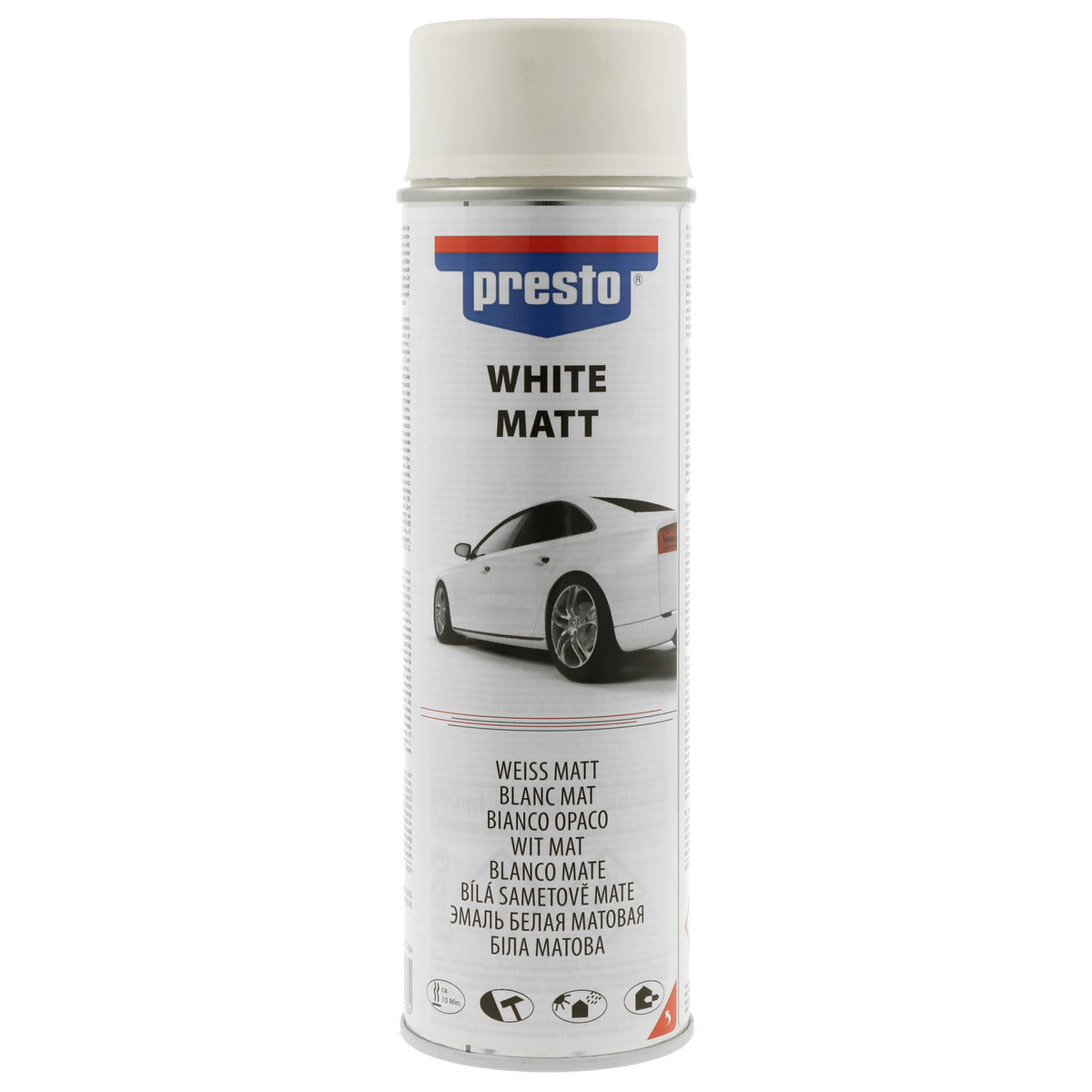 PEINTURE BLANC BRILLANT 500ML PRESTO