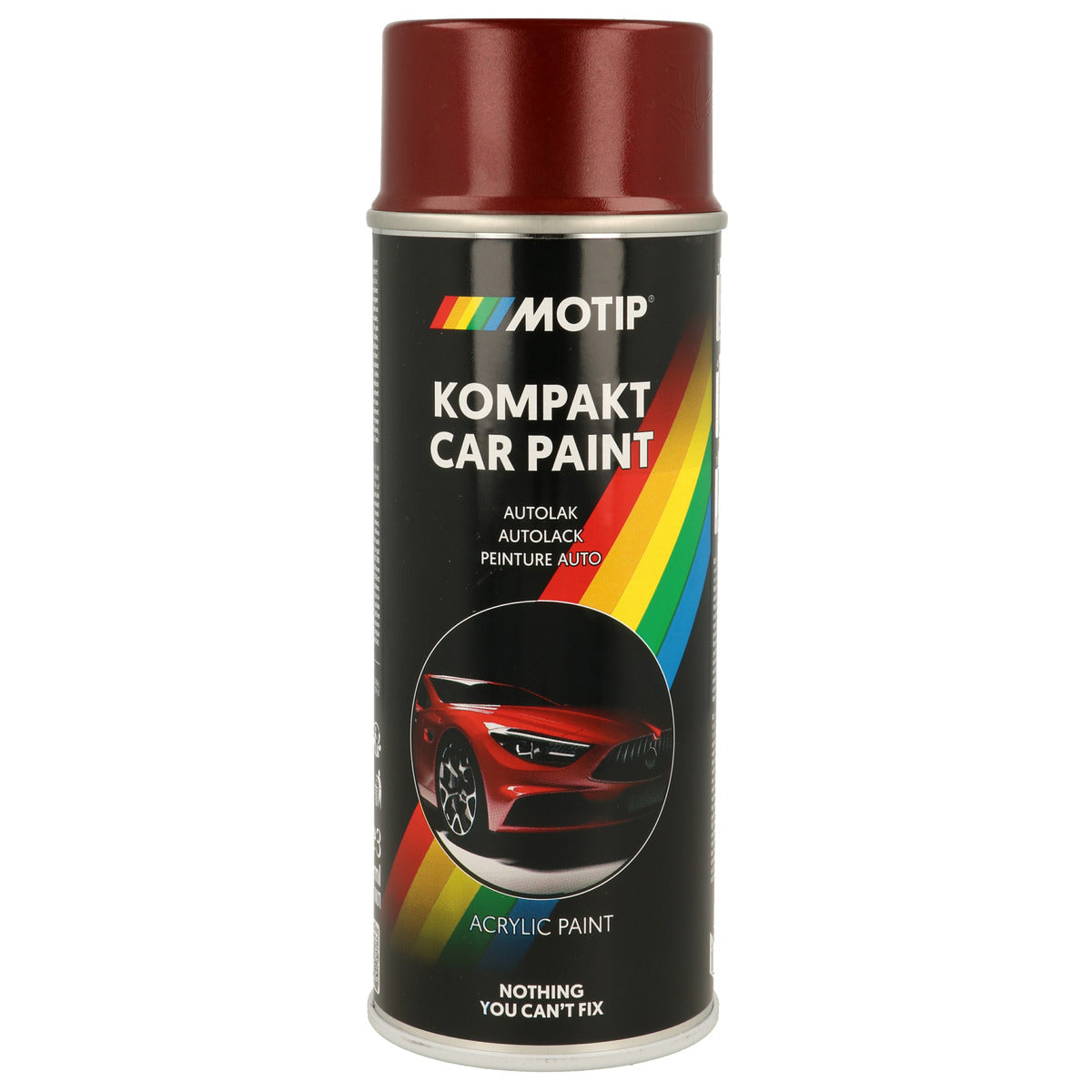 PEINTURE ACRYLIQUE KOMPAKT 51477 ROUGE METALLISE 400ML MOTIP