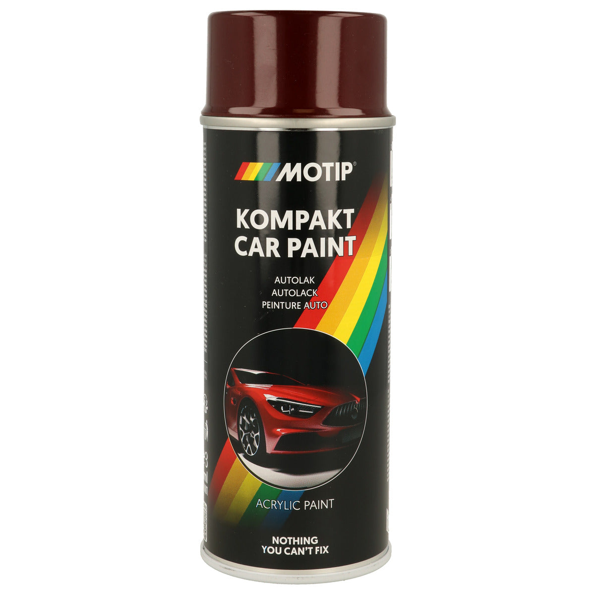 PEINTURE ACRYLIQUE KOMPAKT 51502 ROUGE METALLISE 400ML MOTIP