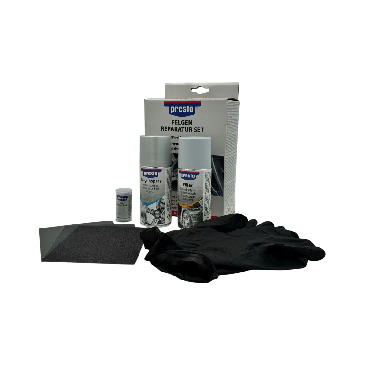 KIT DE RÉPARATION DE ROUES 500ML PRESTO