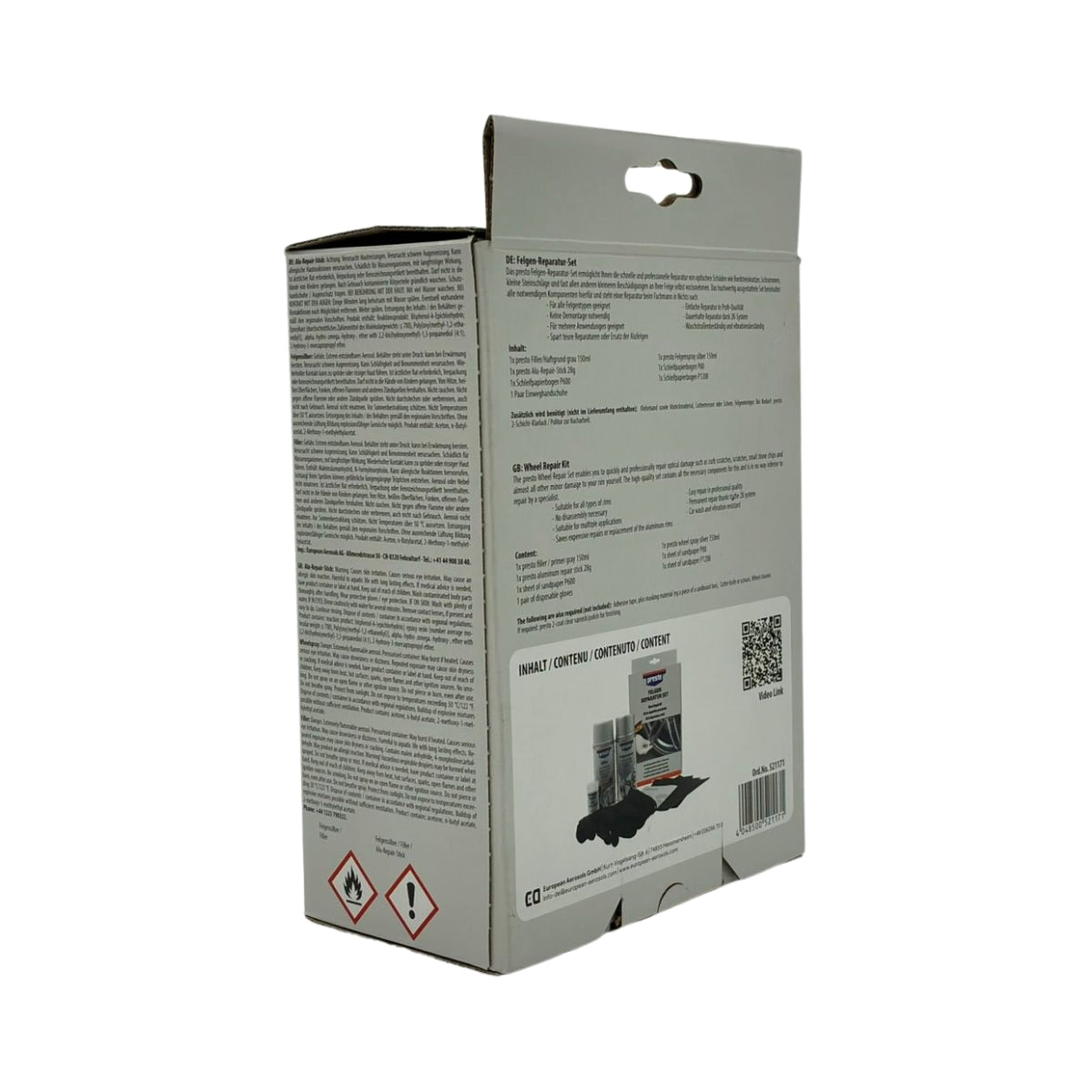 KIT DE RÉPARATION DE ROUES 500ML PRESTO